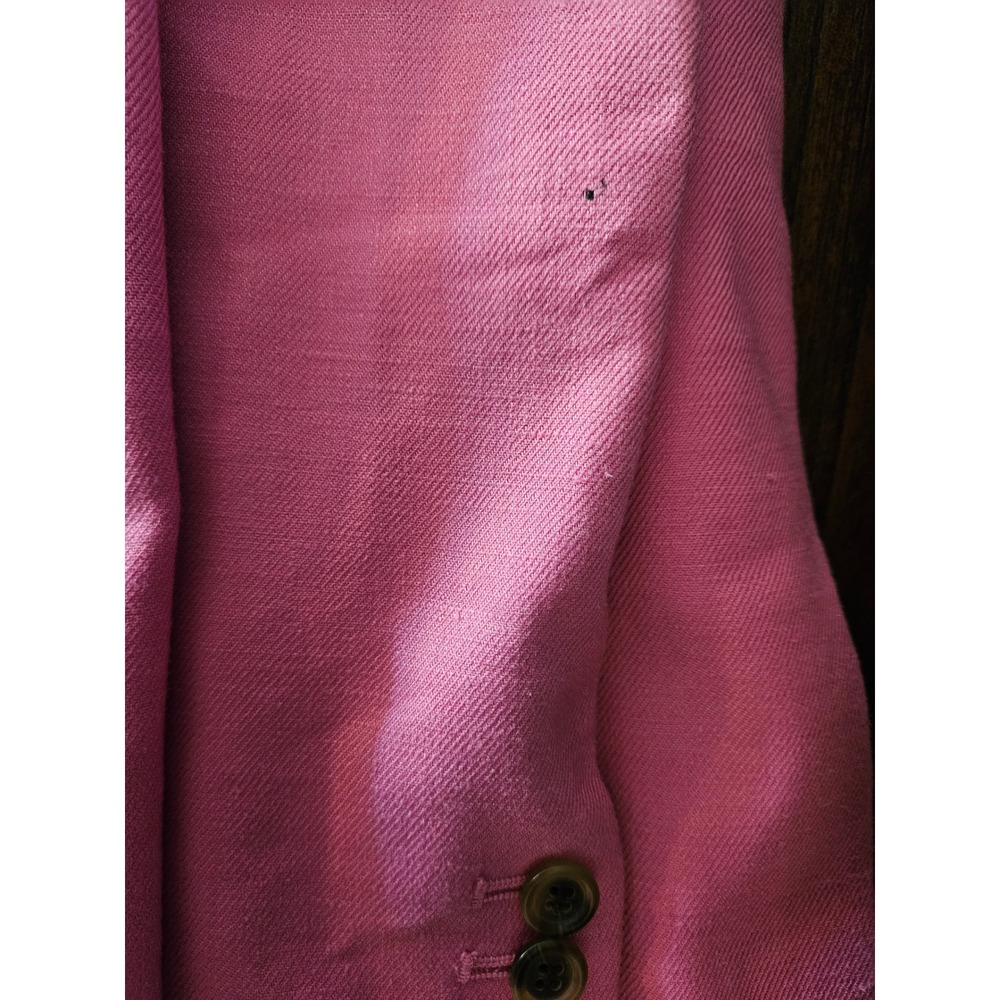 J.Crew Parke Blazer Womens 2 Pink Linen Blend Single Button - Picture 8 of 10